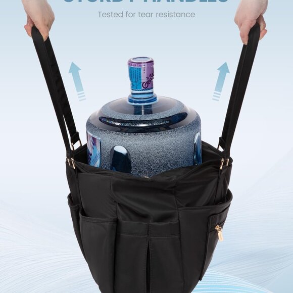 17 Inch Laptop Tote Bag for Women Work, Teacher Tote Bag Nurse Bag, Professional - Picture 8 of 9